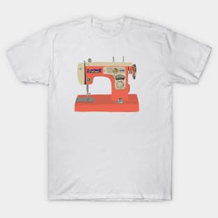 Coral Sewing Machine T-Shirt